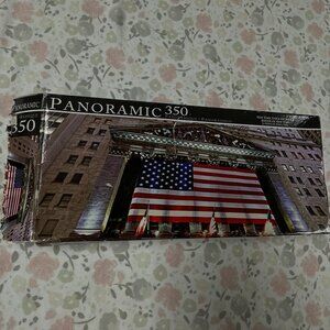 Puzzle - 350 TINY Pieces - Panoramic New York Stock Exchange Photo - sealed